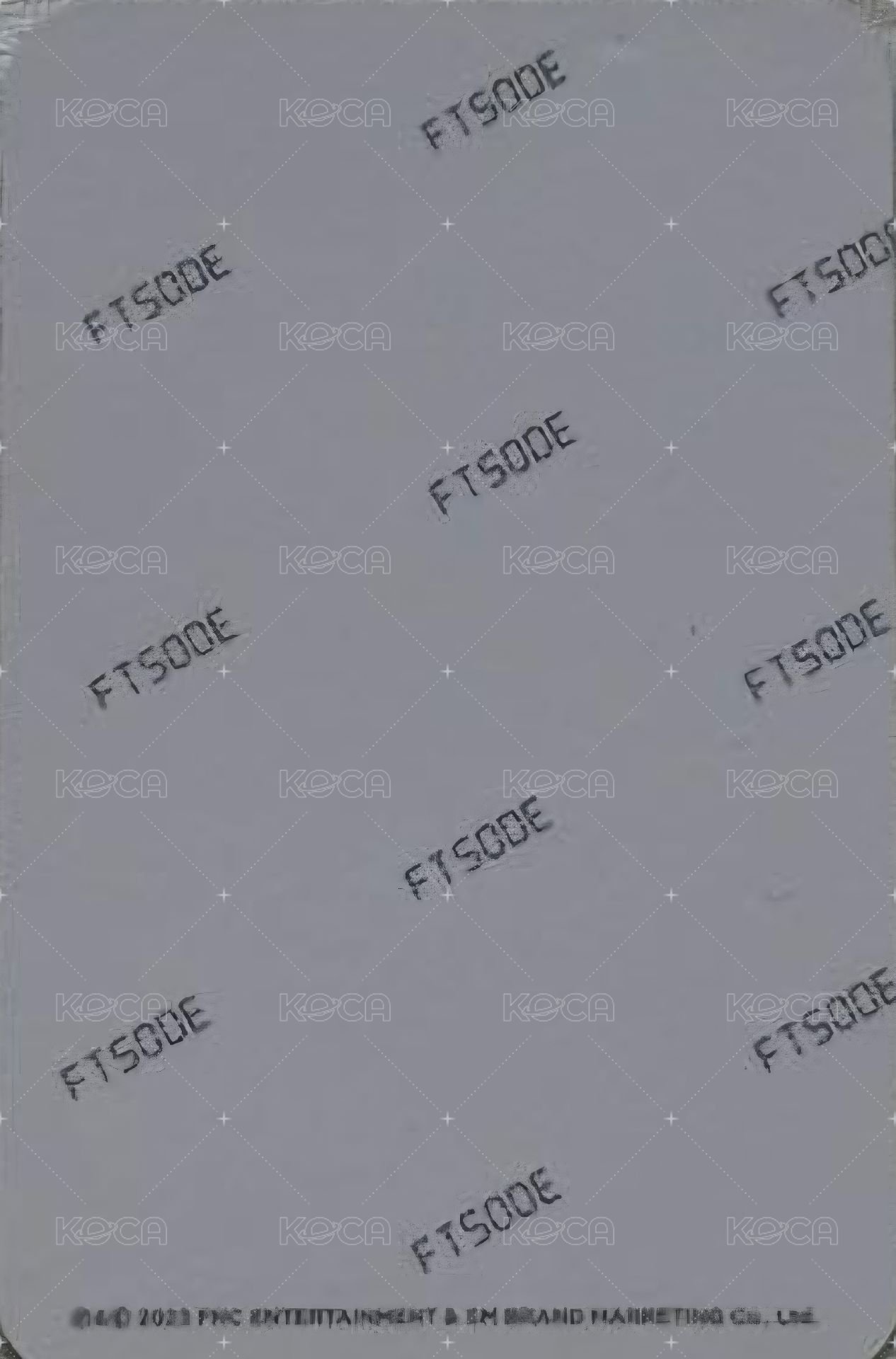 23 FTSODE 隨機卡  背面