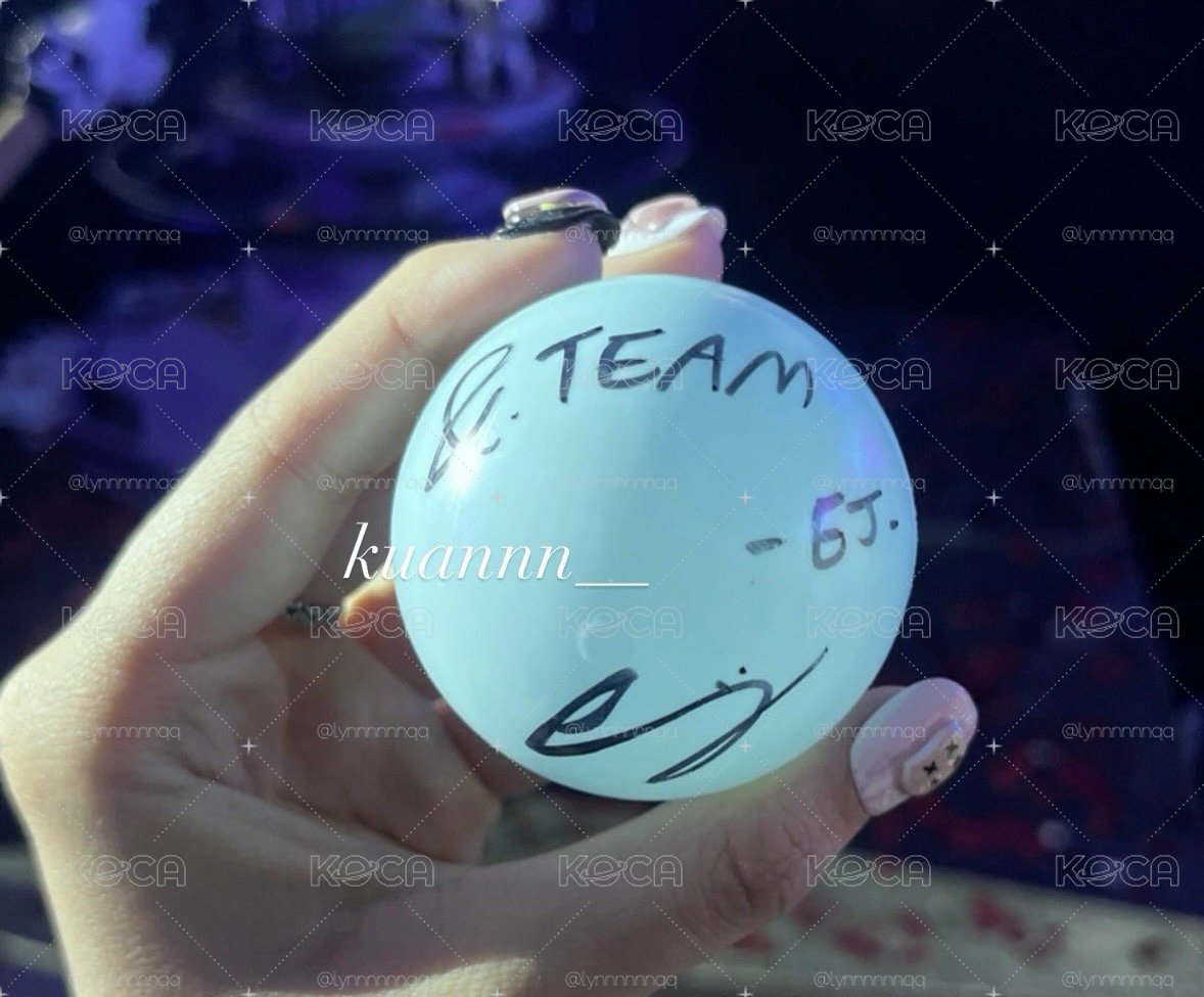 &TEAM 2023SBS歌謠大戰 EJ 邊義州 簽名球
