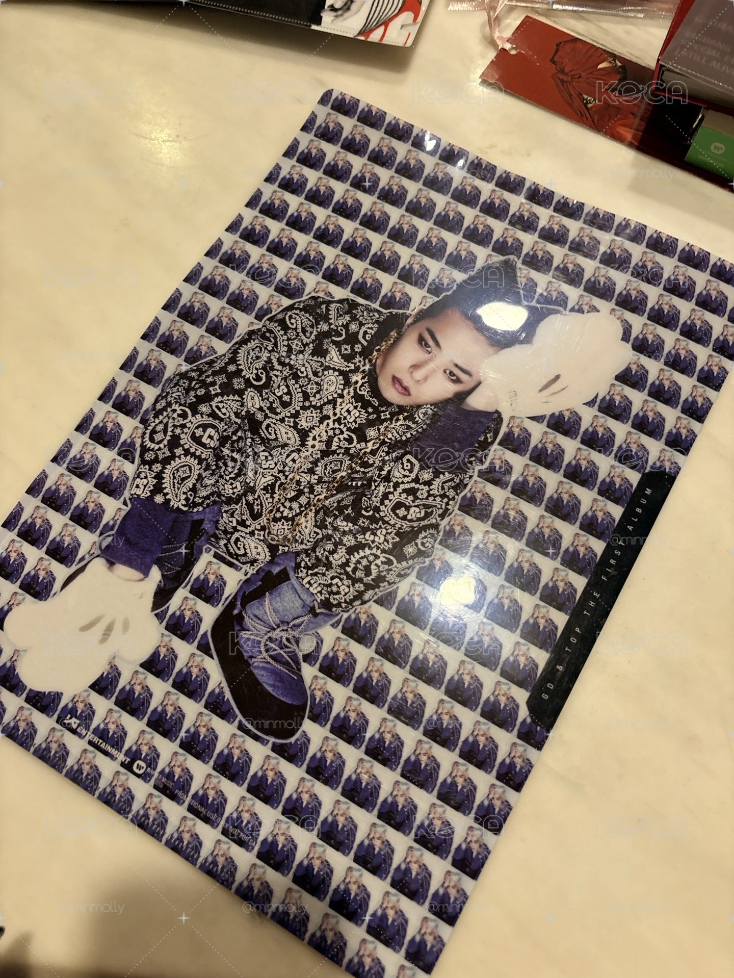GD＆TOP(BIGBANG) 紅心專 +資料夾*1