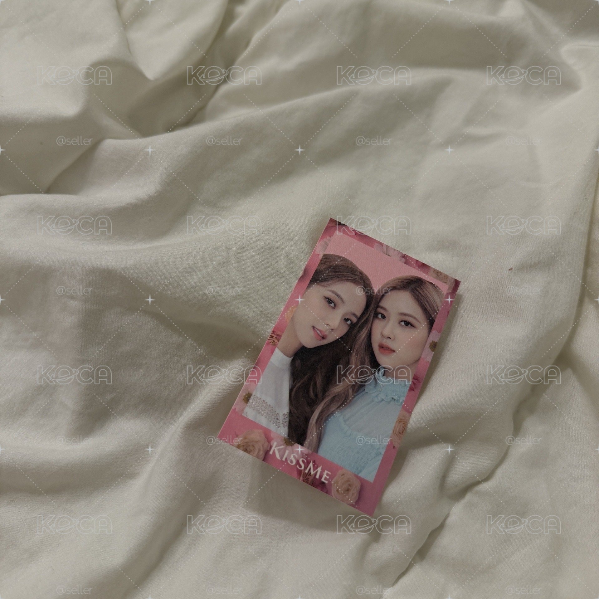 BLACKPINK Rosé Jisoo Kiss me 代言卡