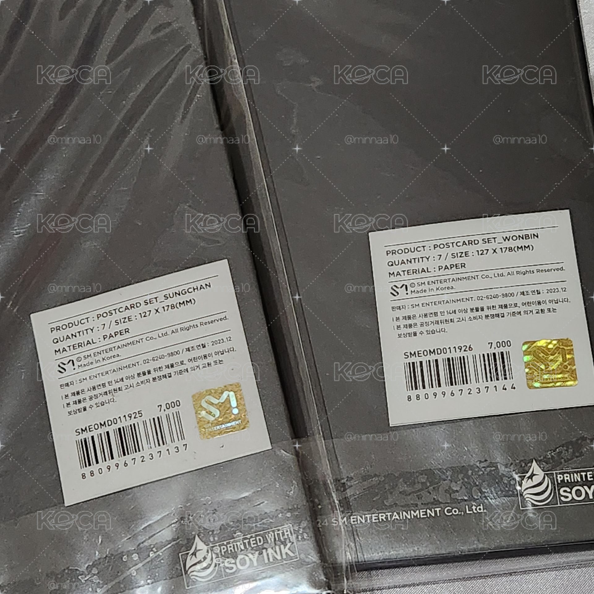 RIIZE UP 快閃 明信片組 成燦 元彬