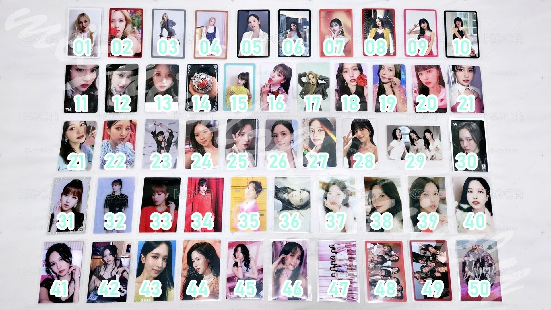 TWICE MINA SET D 名井南小卡D套組 🐧 