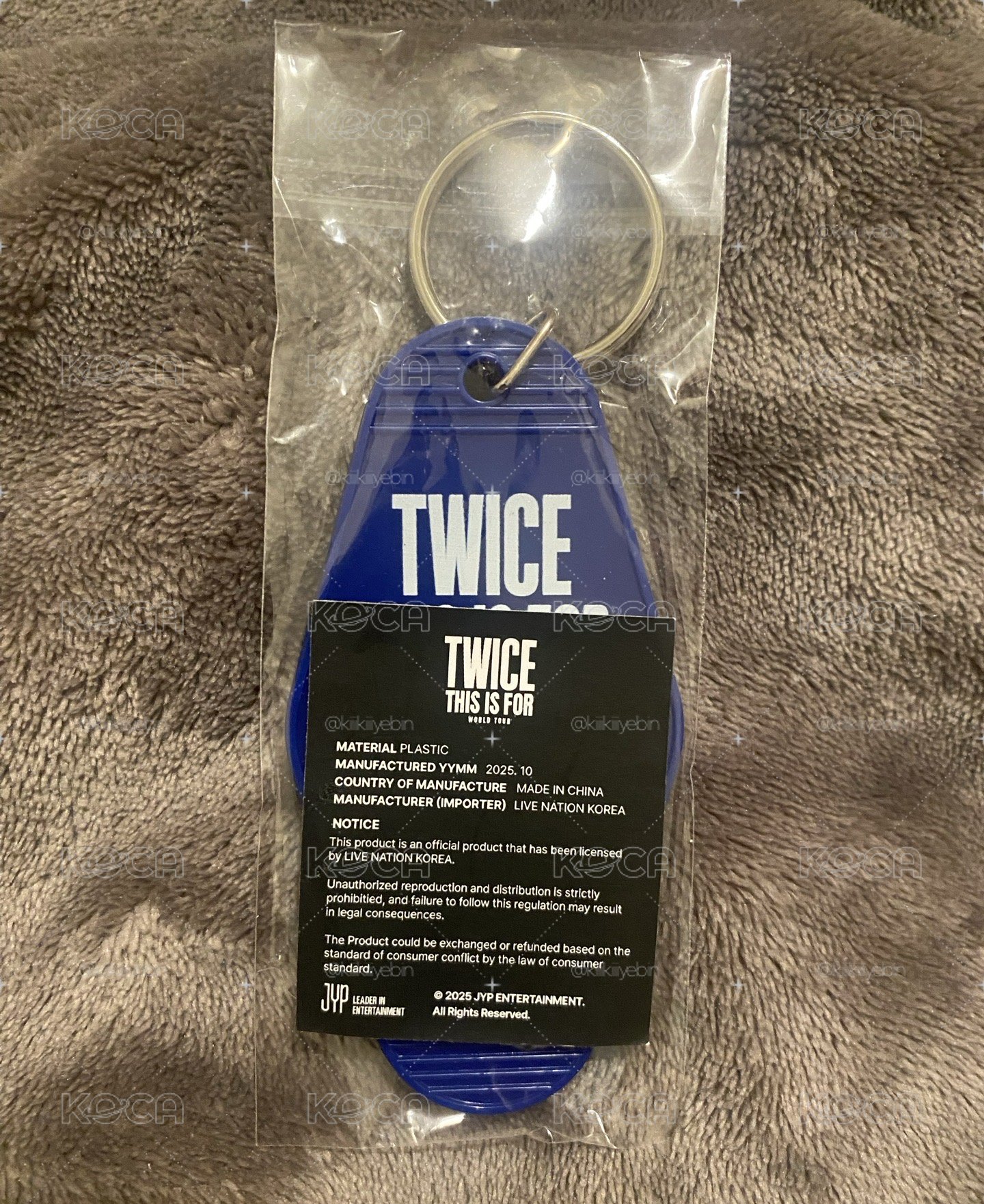 TWICE 六巡 快閃 飯店 鑰匙圈