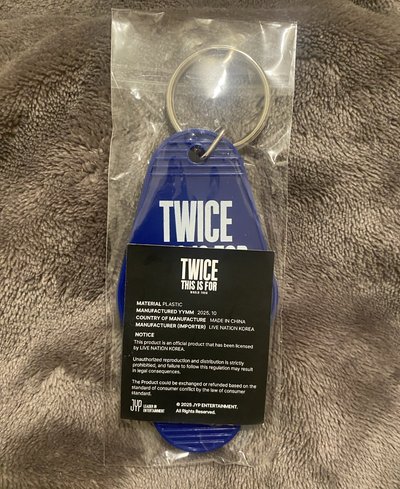 TWICE 六巡 快閃 飯店 鑰匙圈