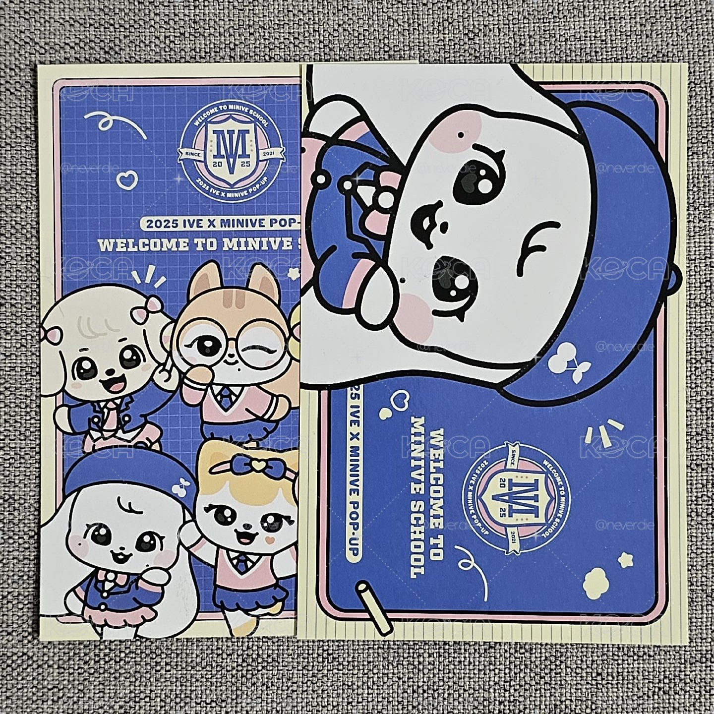 [ IVE ] MINIVE SCHOOL 快閃入場禮 明信片