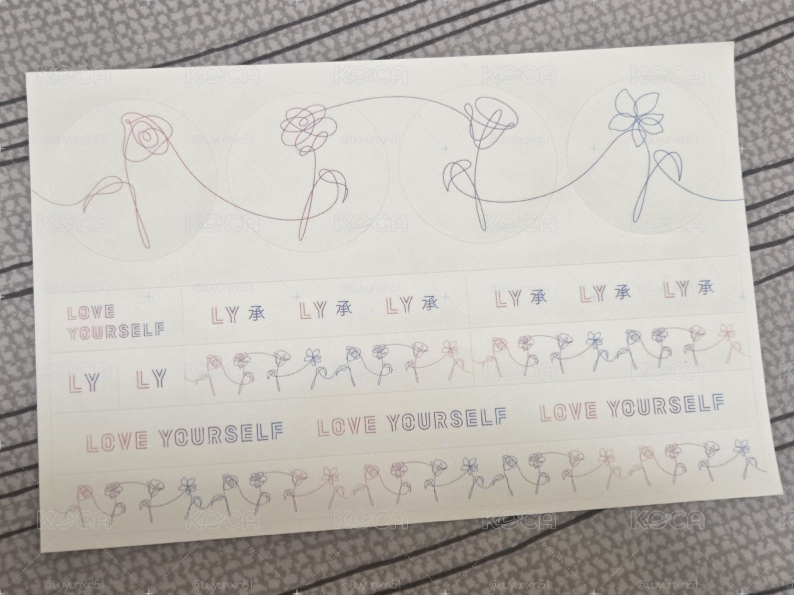 ly承貼紙