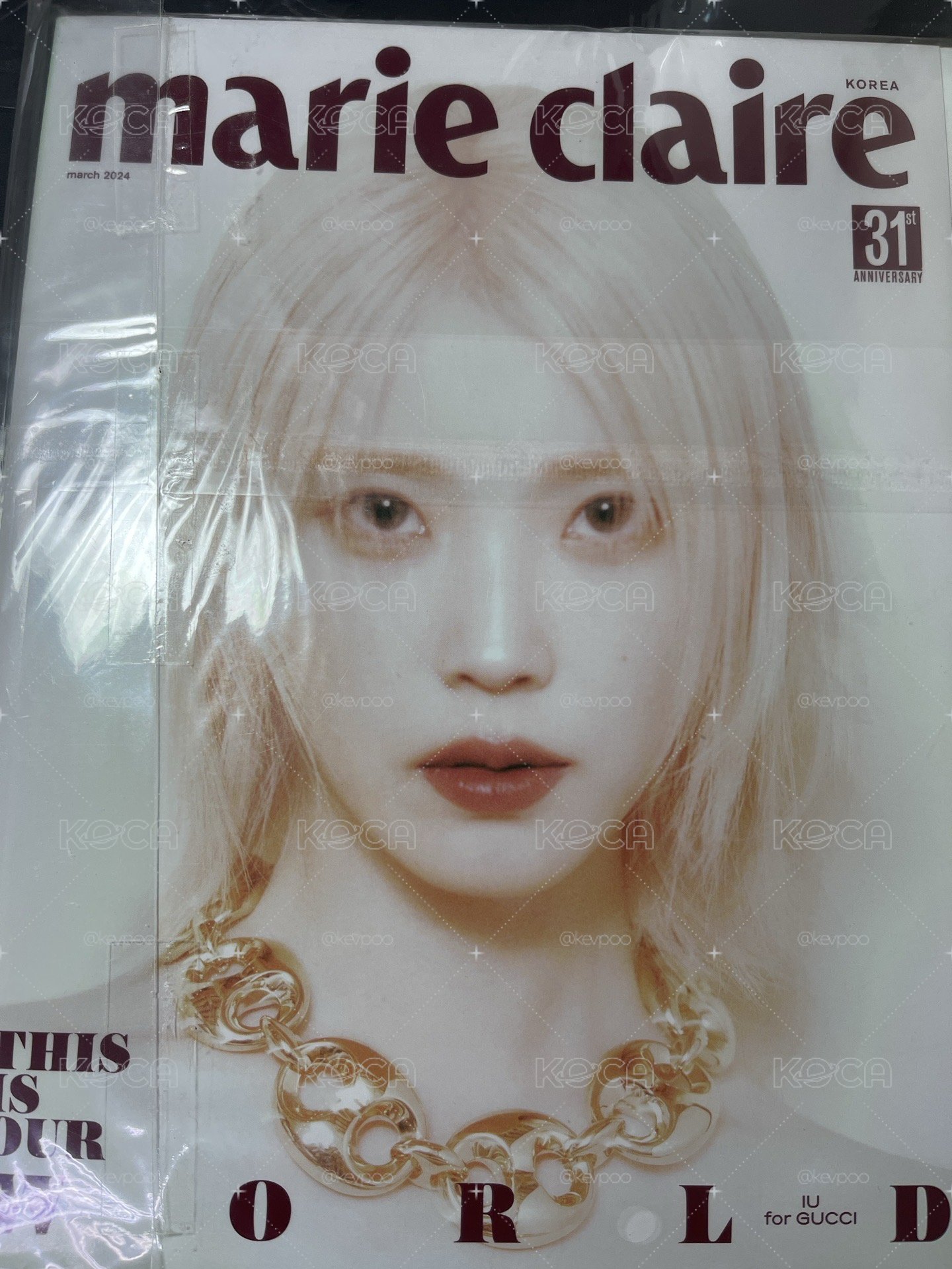 美麗佳人2024年3月 iu封面雜誌全新未拆