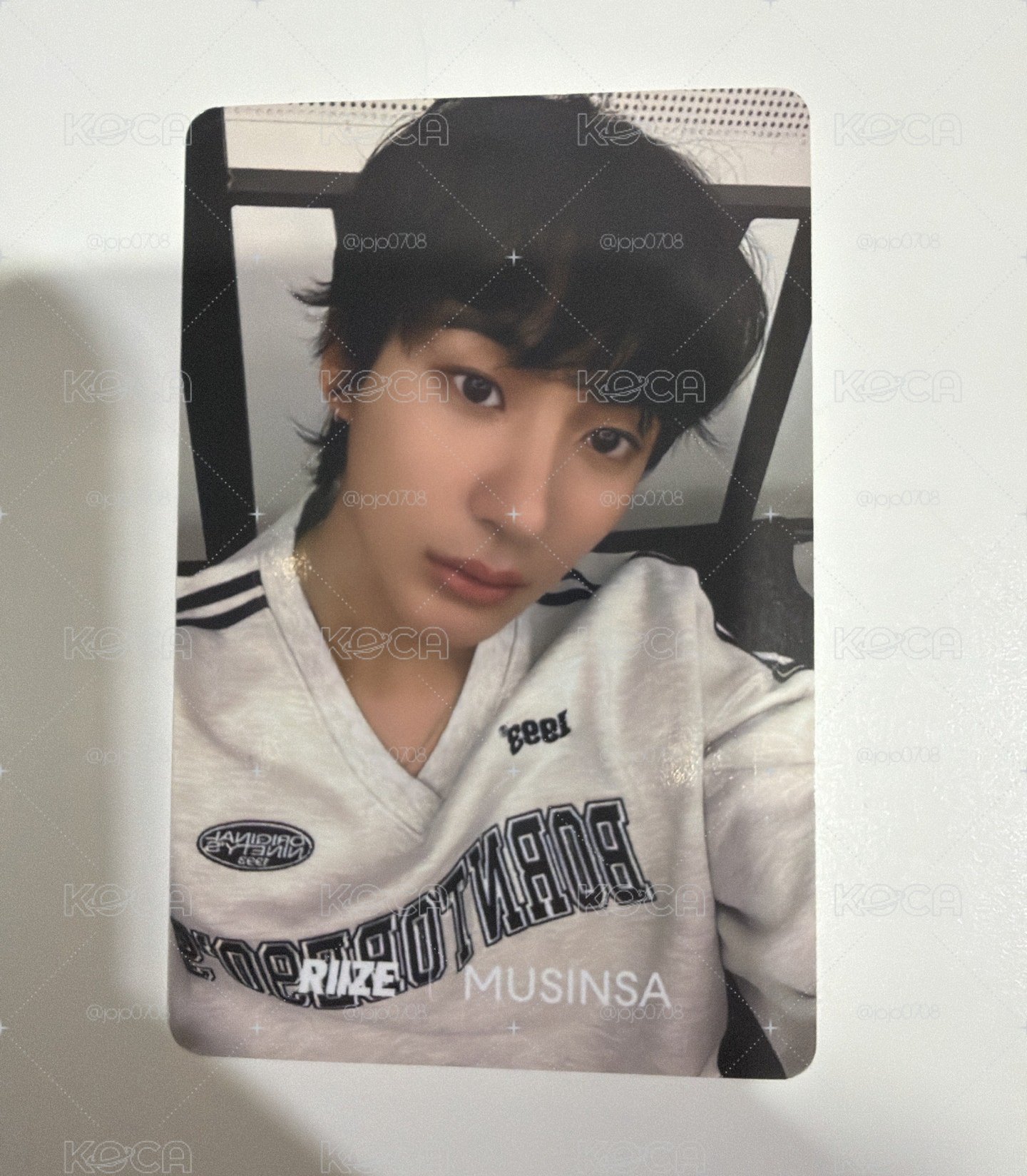 Musinsa 代言卡  anton