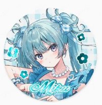 SNOW MIKU & Piapro Characters Flower＊Retro Look 徽章 