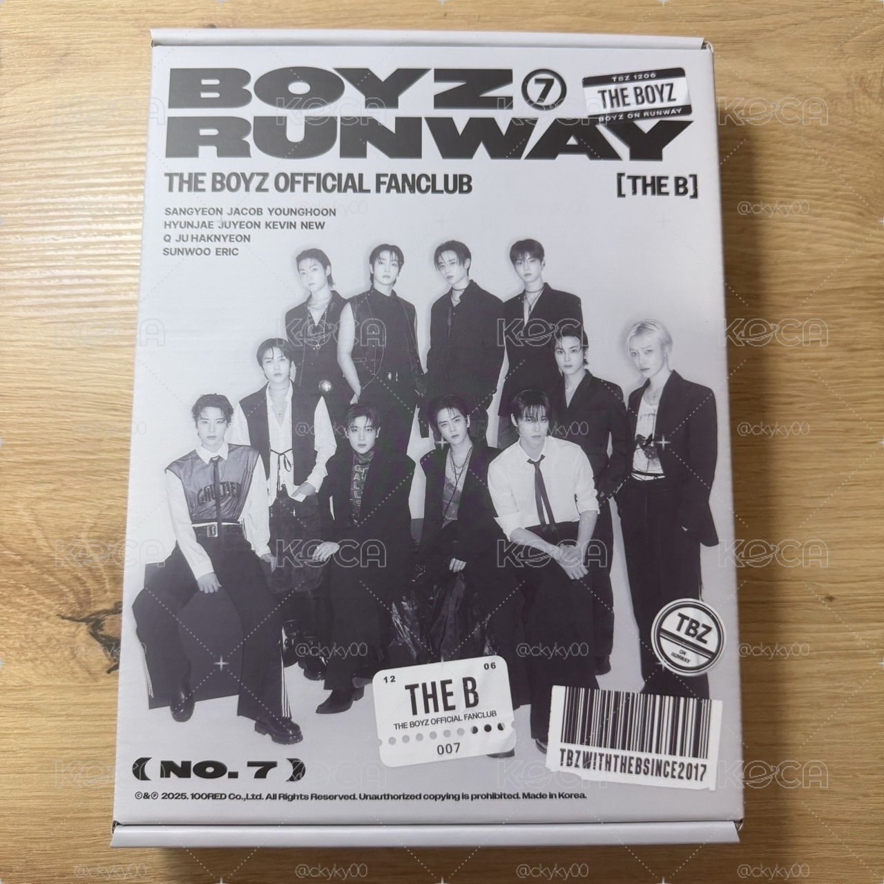 THE BOYZ 七期會員禮（無會員卡）