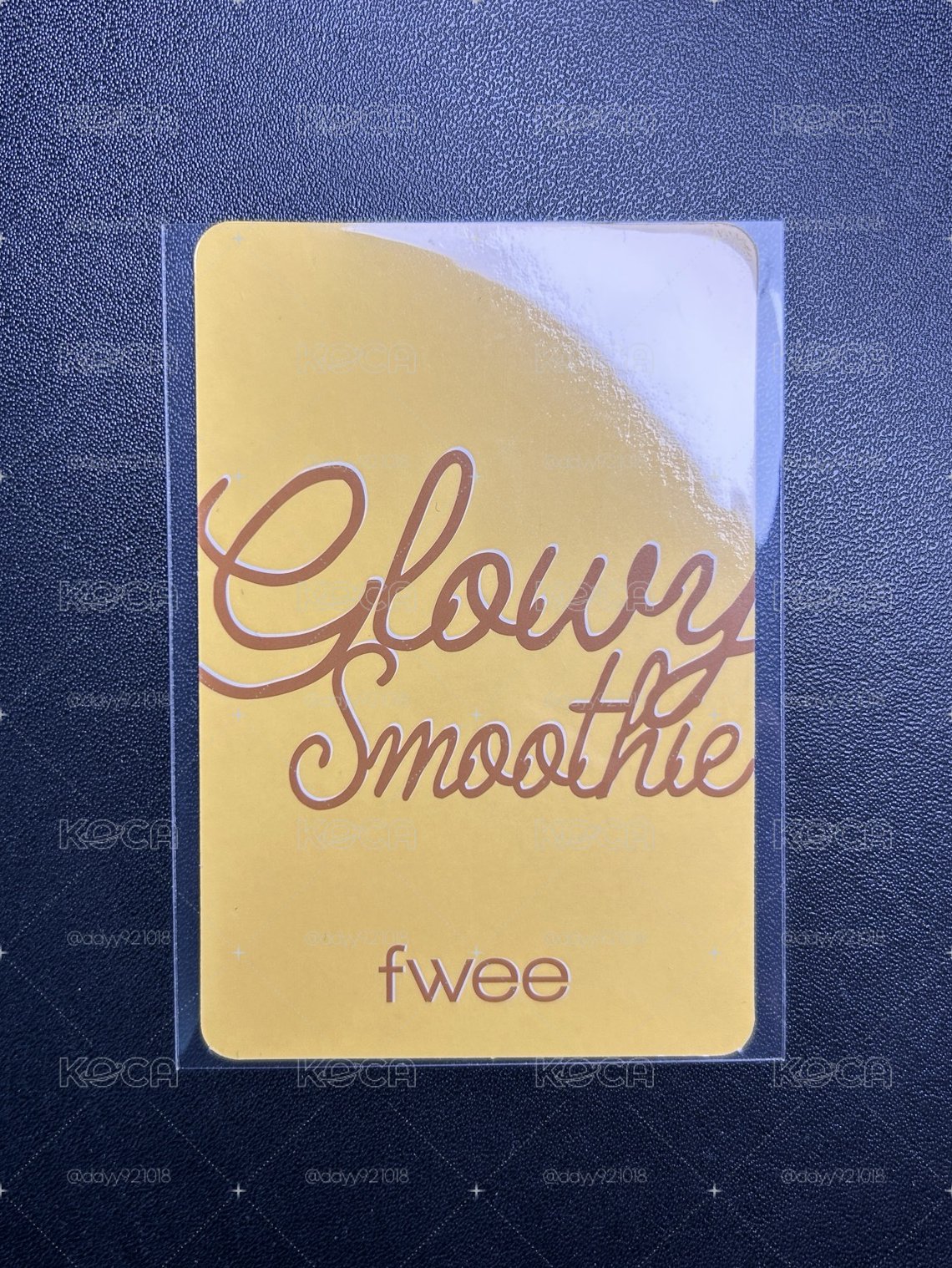 娜璉 FWEE唇膏 代言卡 