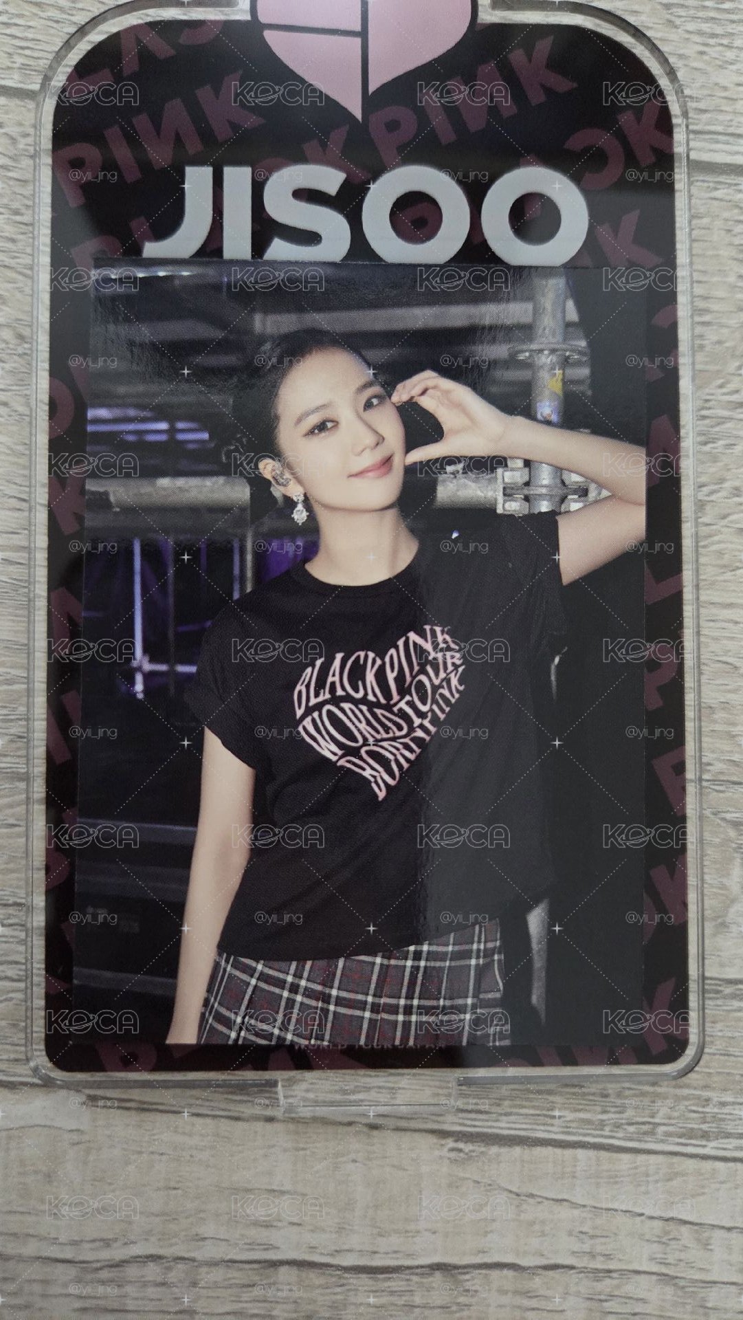 Blackpink Jisoo born pink立牌