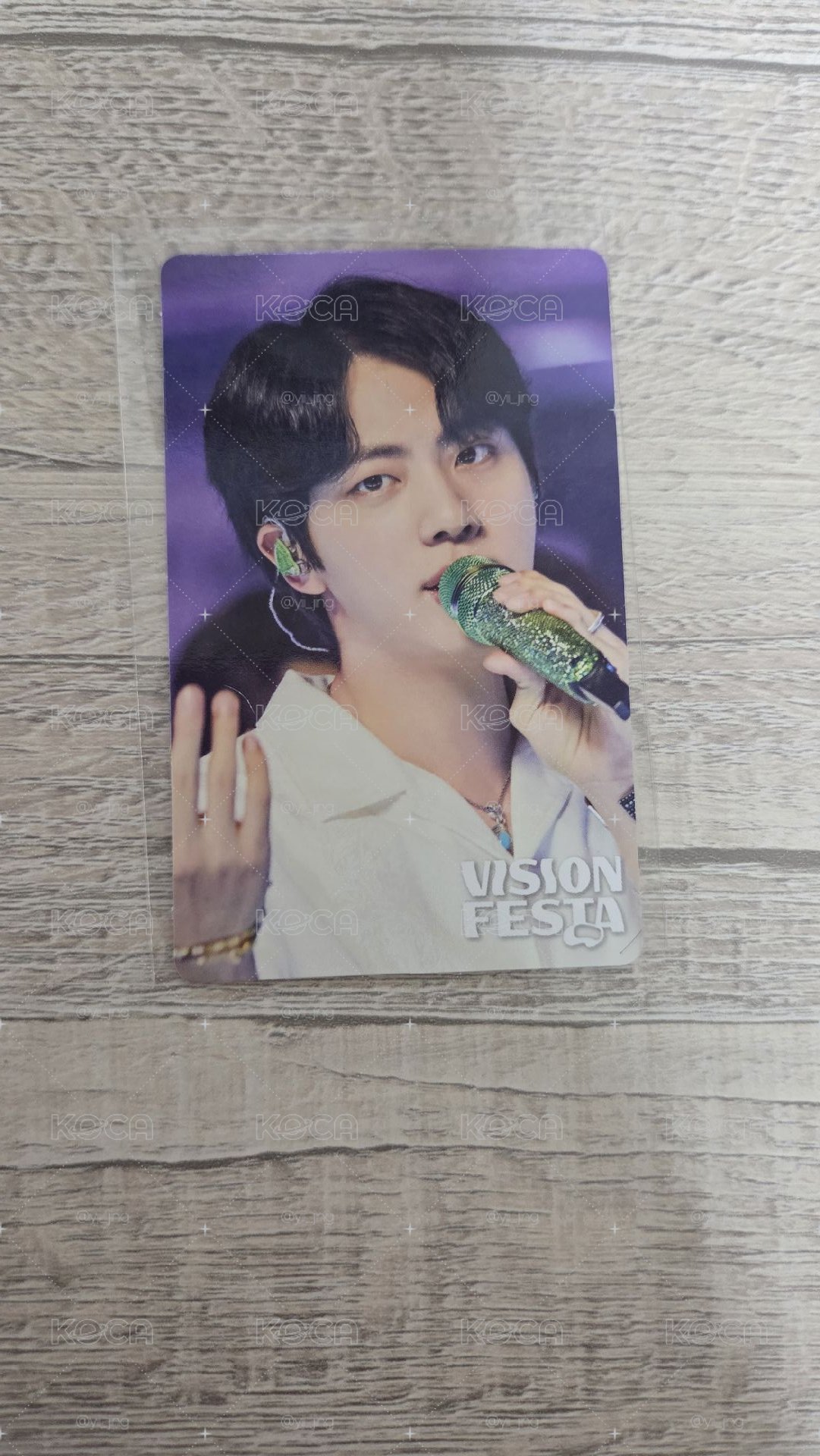 Vision Festa 展覽 BTS小卡 Jin
