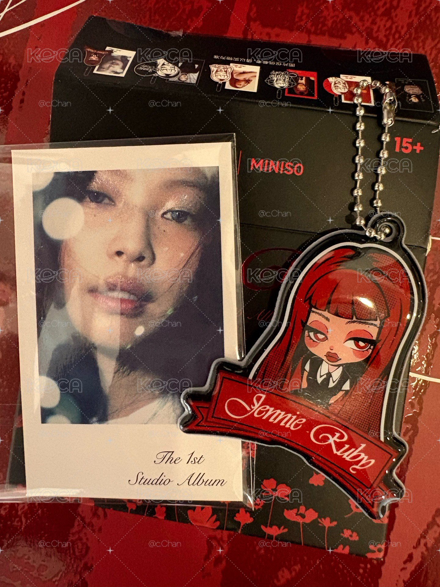 MINISO x JENNIE 名創聯名拍立得掛件盲袋