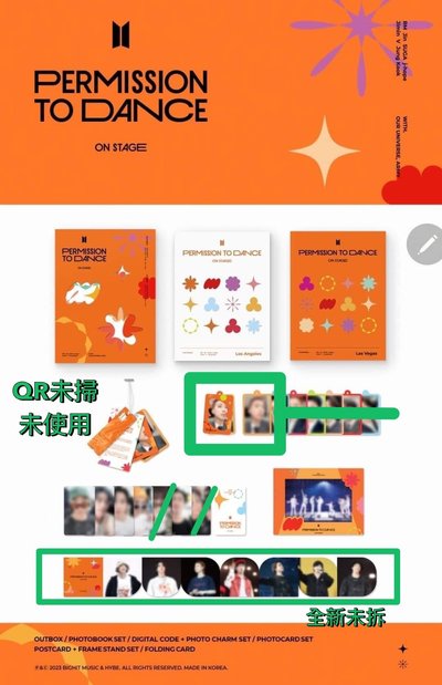 BTS 防彈少年團 PTD演唱會 QR未掃 RM金南俊吊牌 固卡缺國旻