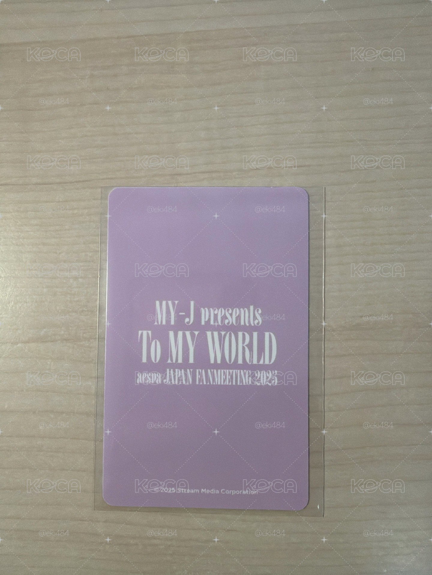 aespa 日本fm 2025 冬 小卡