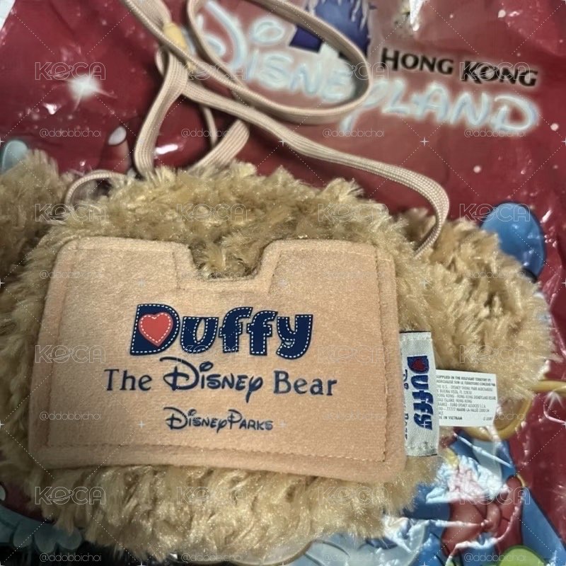 🧸香港迪士尼 Duffy達菲熊 票卡夾掛頸包斜背包證件包零錢包