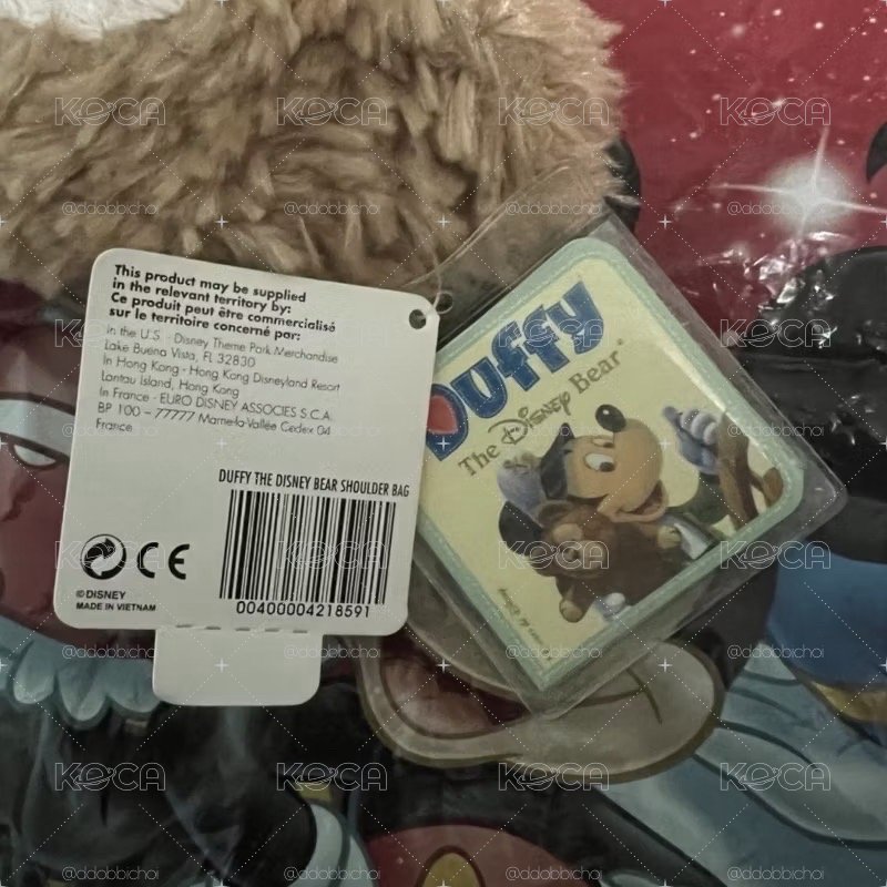🧸香港迪士尼 Duffy達菲熊 票卡夾掛頸包斜背包證件包零錢包