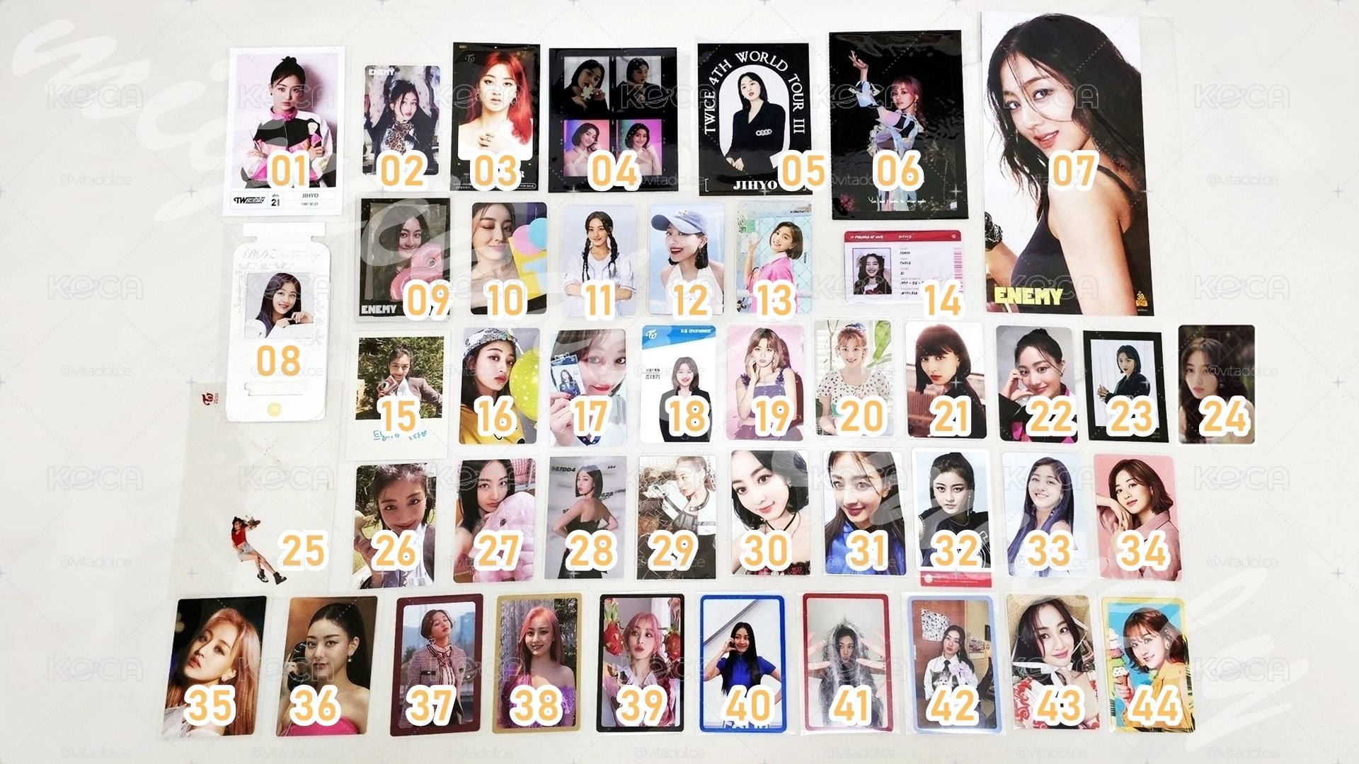 TWICE JIHYO SET 志效小卡周邊區 💛