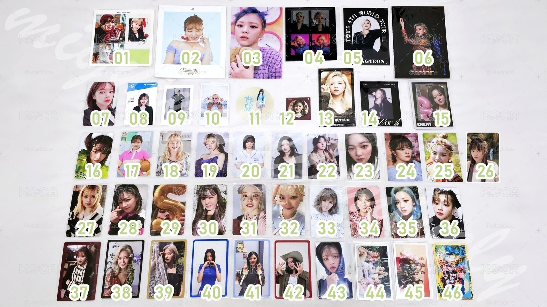 TWICE JEONGYEON SET 定延小卡周邊區 💚
