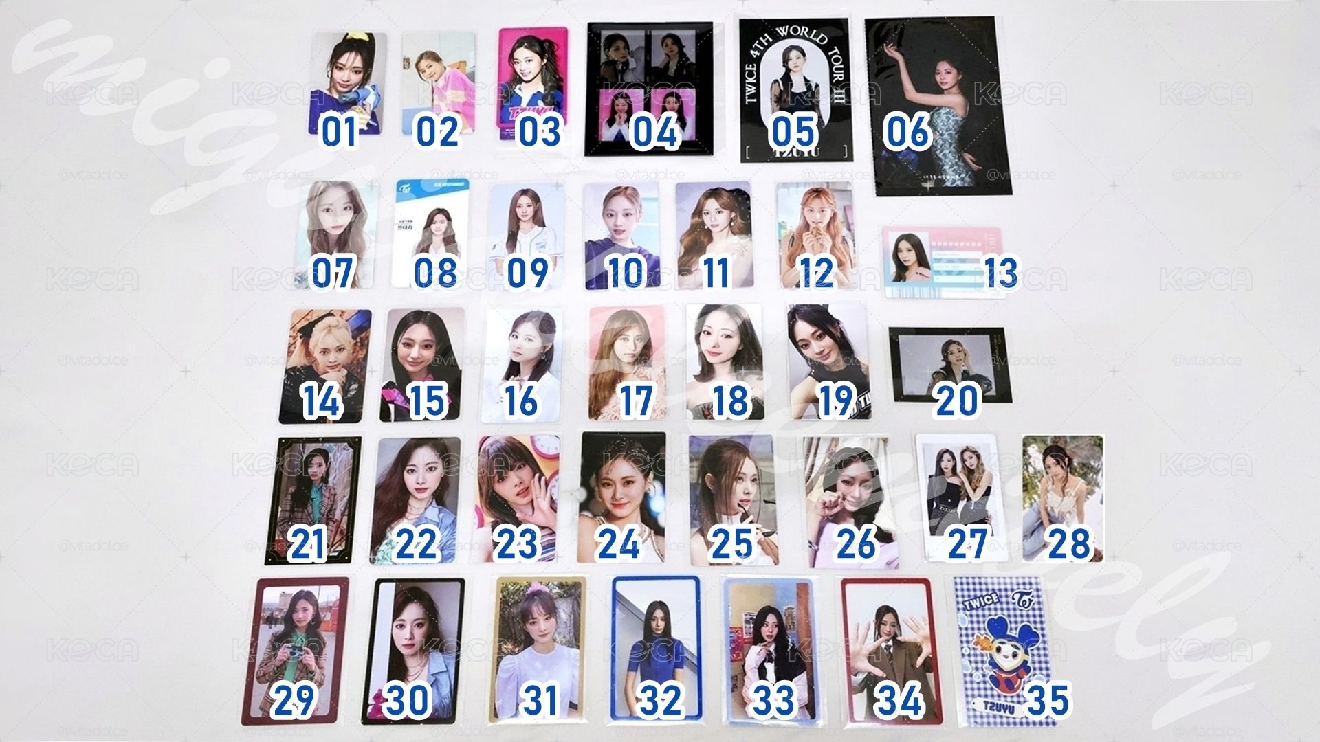TWICE TZUYU SET 子瑜小卡周邊區 💙