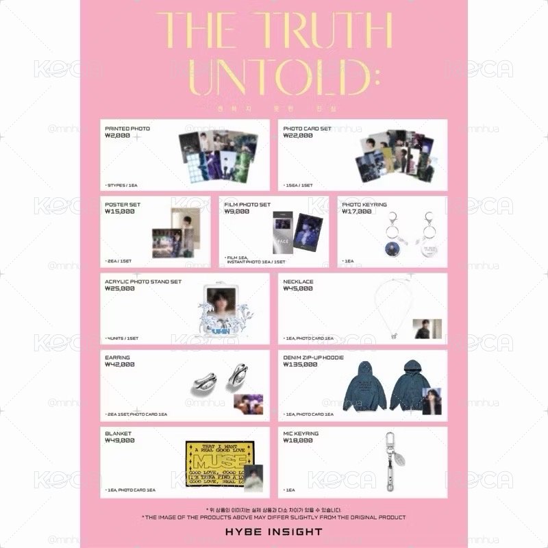 防彈少年團 BTS 朴智旻 Jimin The Truth untold展覽 立牌組