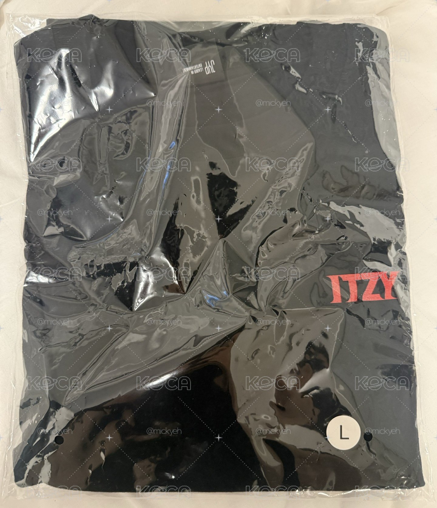 T-SHIRT / BLACK【L】/ ITZY TUNNEL VISION 三巡日場週邊