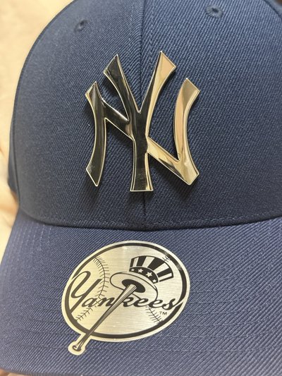 MLB聯名單帽子 深藍+海外限定灰色