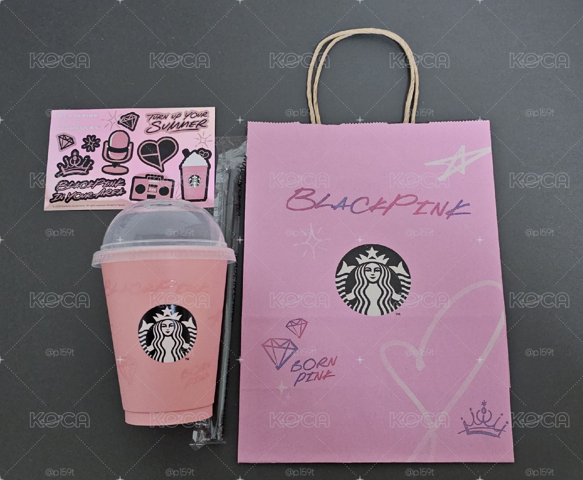 BLACKPINK 星巴克聯名set