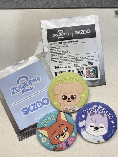 僅拆封未使用 默認廠損 STRAY KIDS SKZOO x ZOOTOPIA 2 燦 玟 尼克
