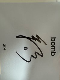 bomb 明信片 美版親簽