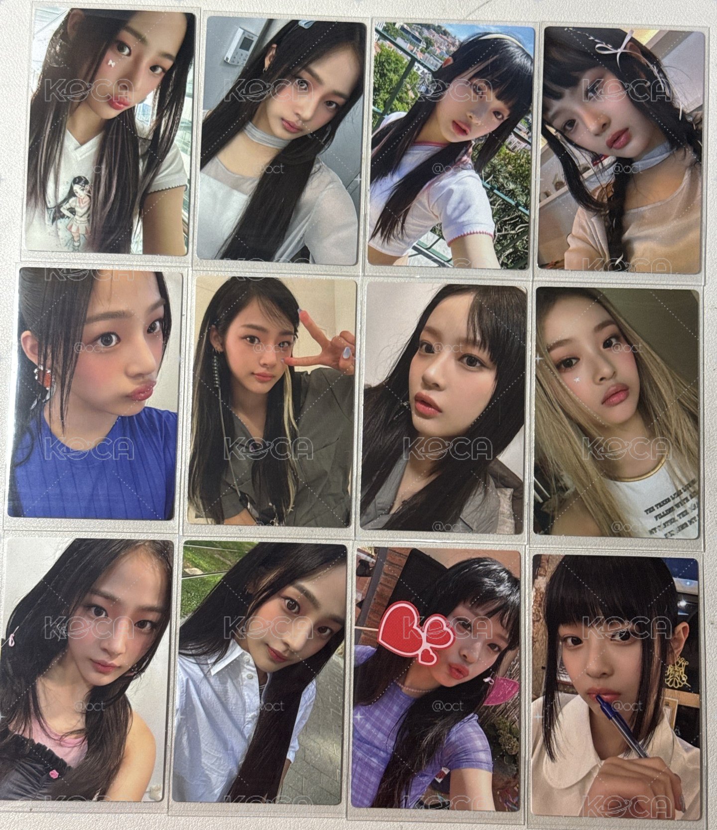 minji/hanni get up快閃卡set