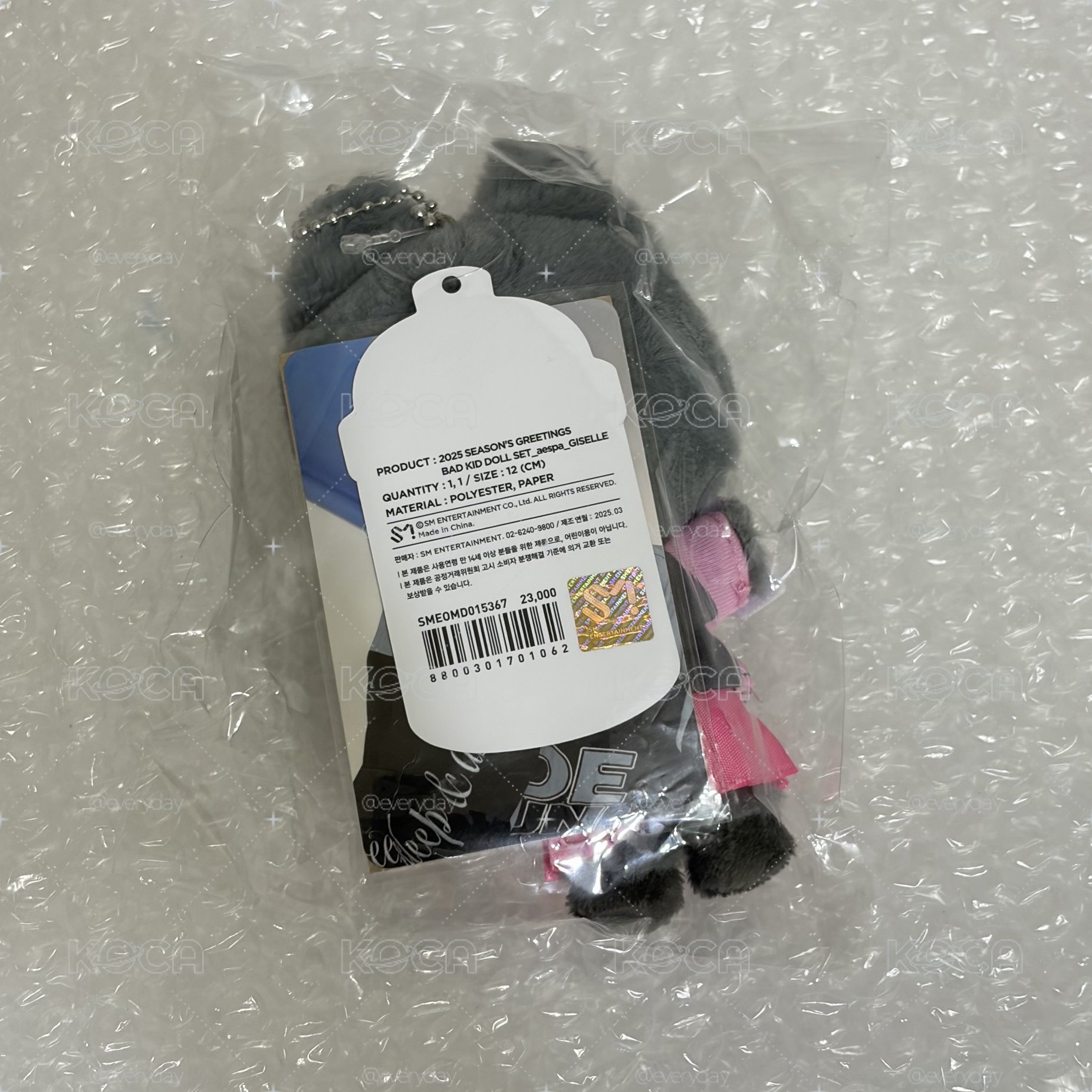 現貨 aespa 吉 年曆後續娃 娃娃 娃+卡