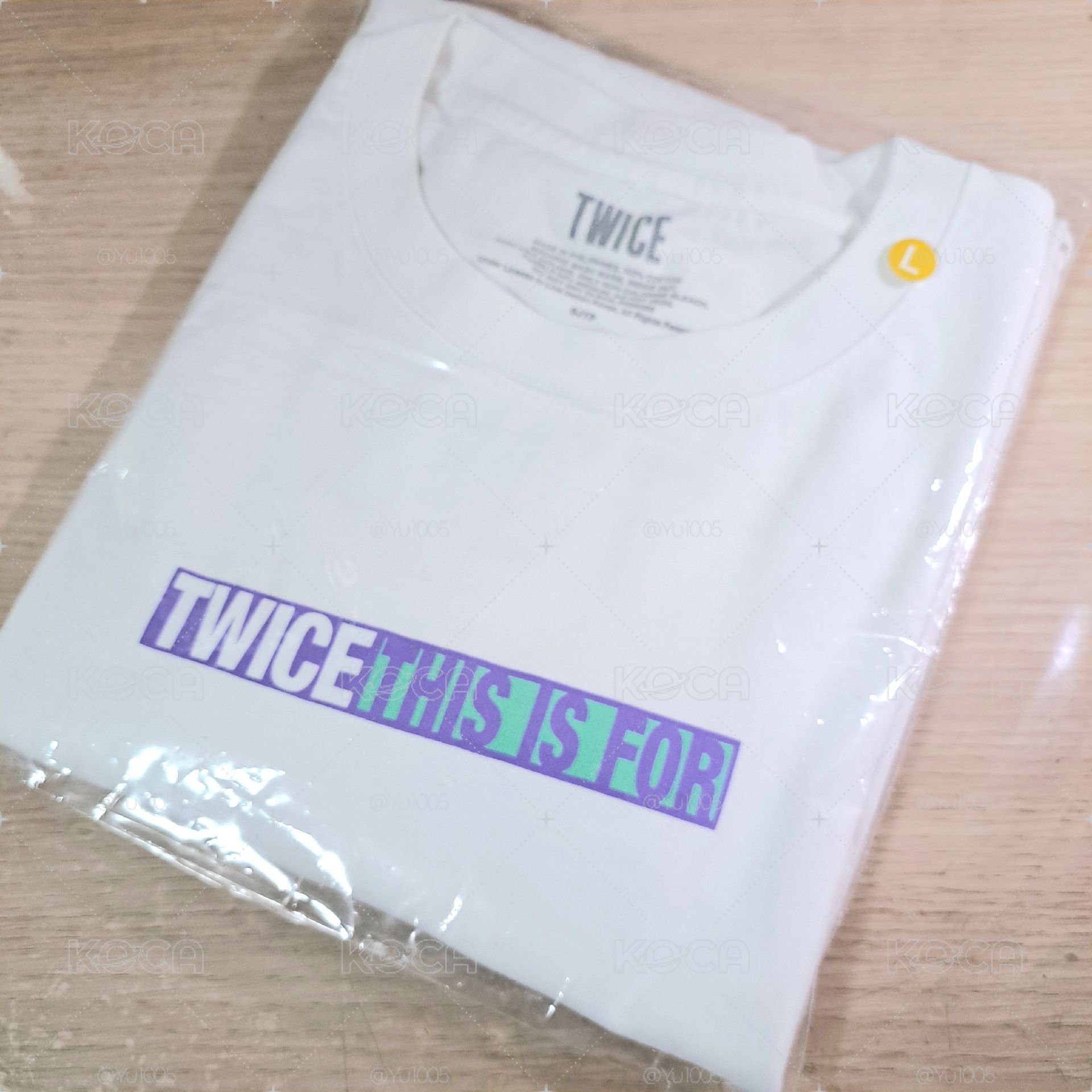 TWICE 台北場 限定城市白T L號