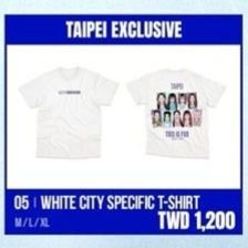 TWICE 台北場 限定城市白T L號