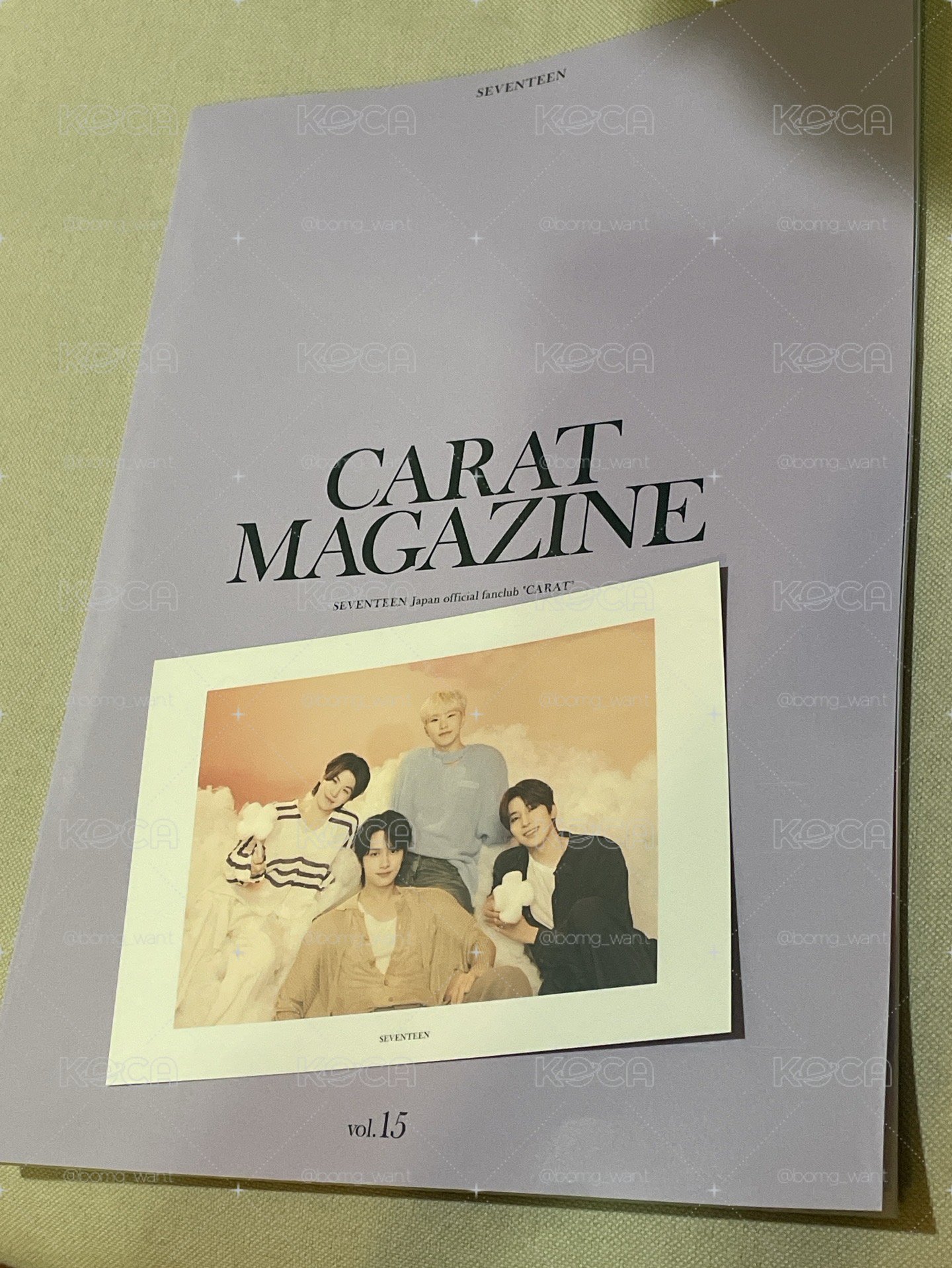 SEVENTEEN日本 FC會刊vol.15 明信片雜誌