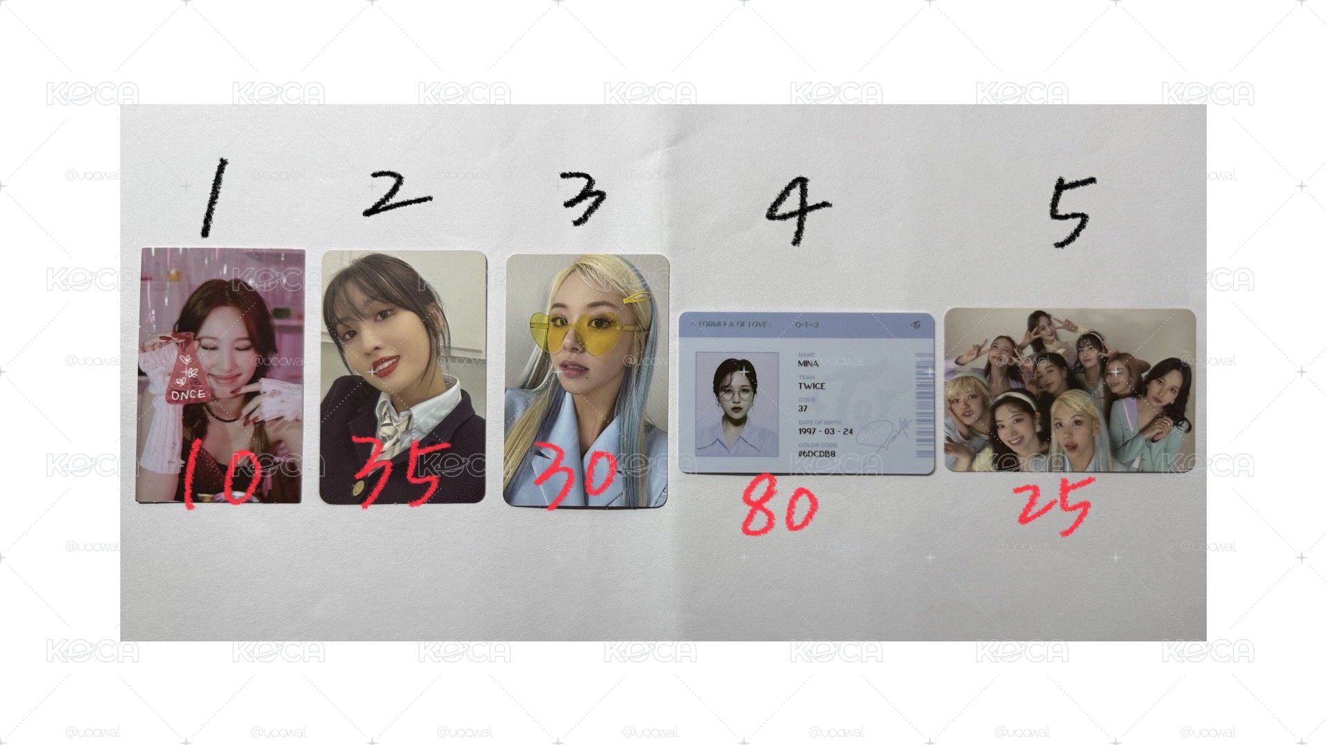 TWICE小卡出清③