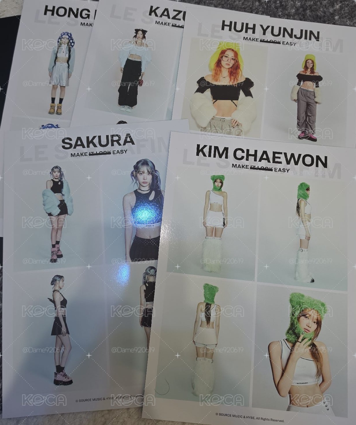 LINE SHEET SET 四格照片整組
