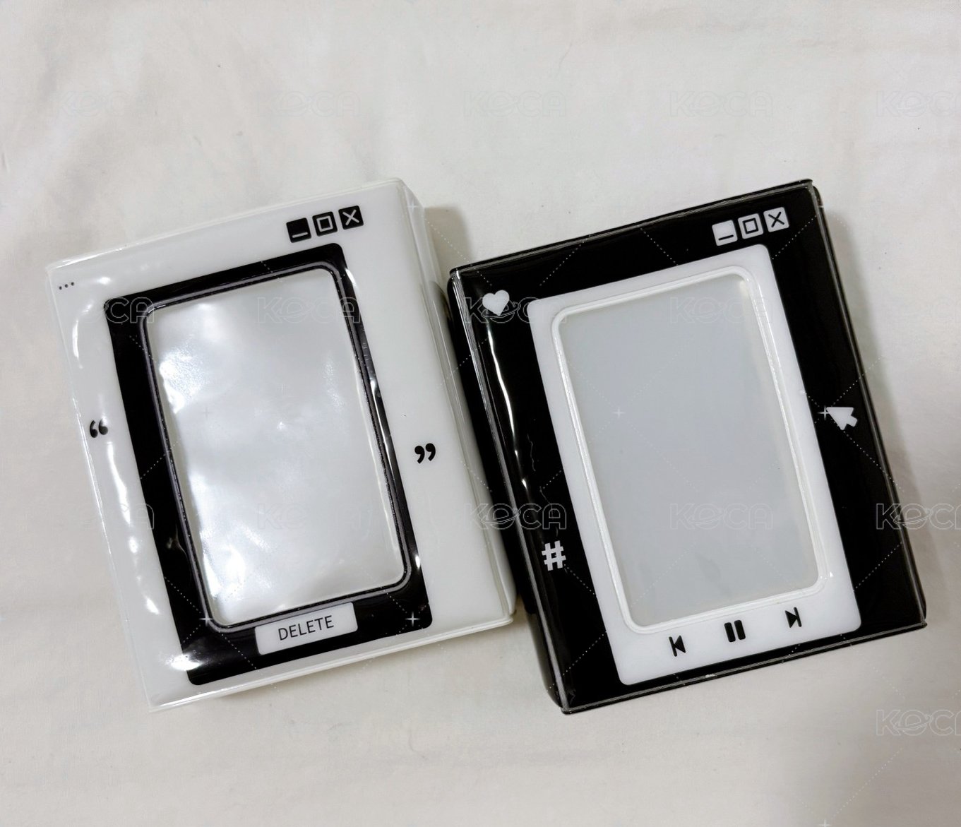INS風皮質黑白單格卡冊（黑白各1）