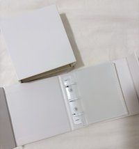純白活頁單格卡冊（磁吸式）