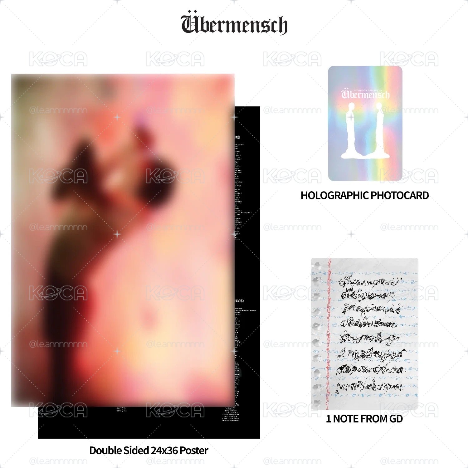 G-DRAGON ÜBERMENSCH 黑膠唱片