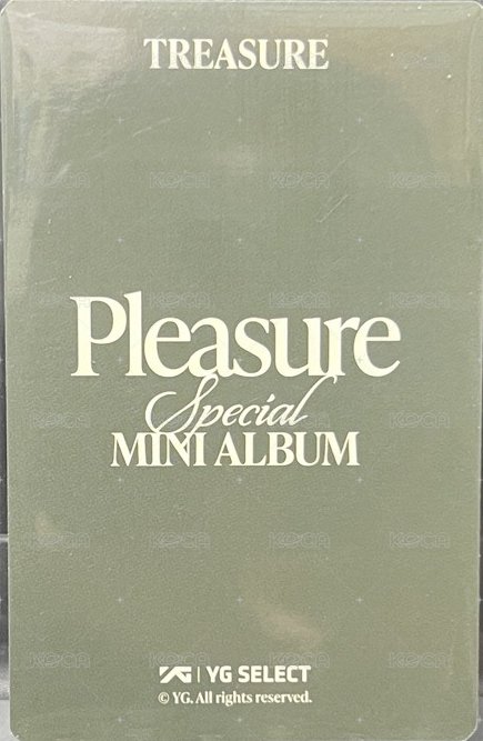 PLEASURE yg 簽售 特典卡  背面