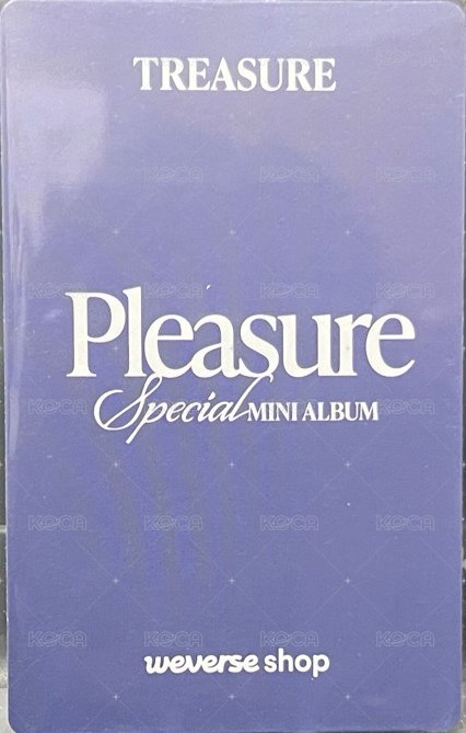 TREASURE POP-UP My Pleasure   特典卡  背面