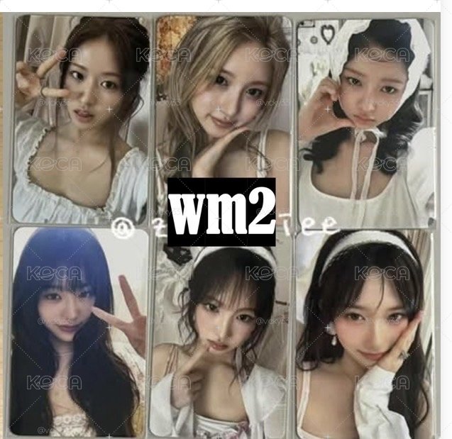 IVE特典小卡wm2幸運卡一套