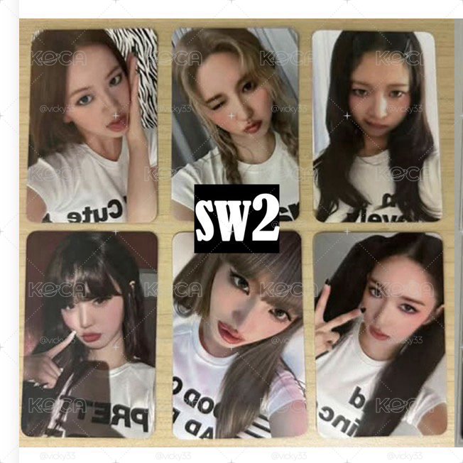 IVE特典小卡sw2幸運卡一套