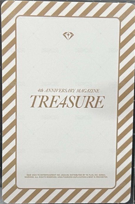 4th ANNIVERSARY MAGAZINE    A版(1set) 隨機卡  背面