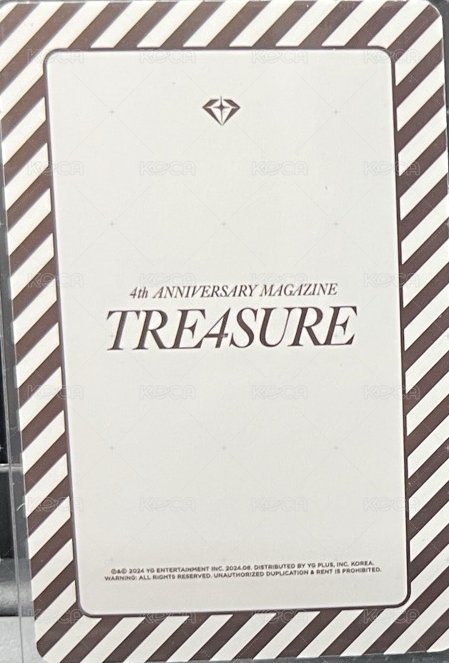 4th ANNIVERSARY MAGAZINE    D版(1set) 雜誌卡  背面