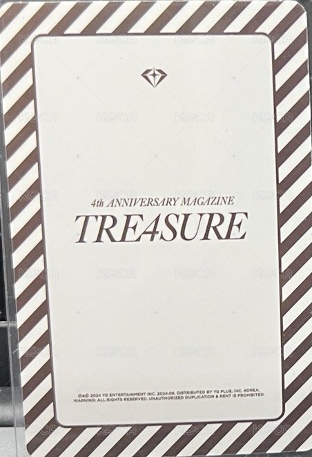 4th ANNIVERSARY MAGAZINE    C版(1set) 雜誌卡  背面