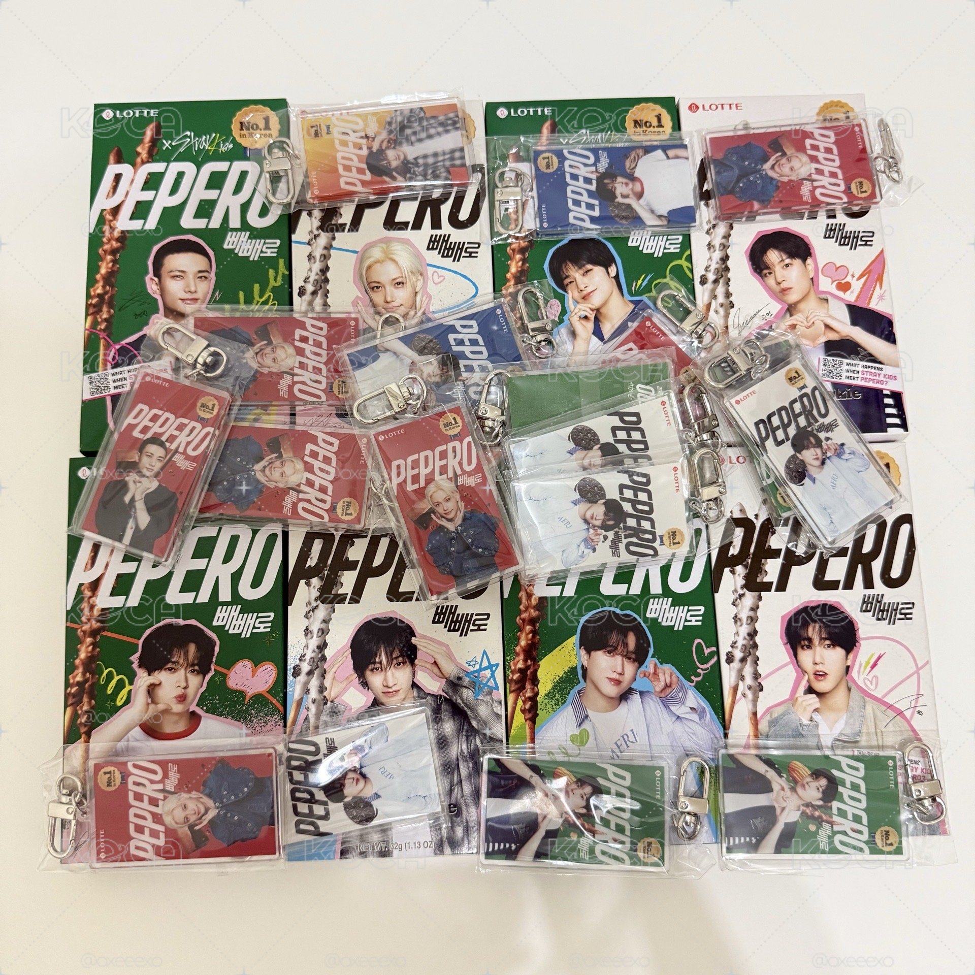 Pepero 餅乾鑰匙圈 