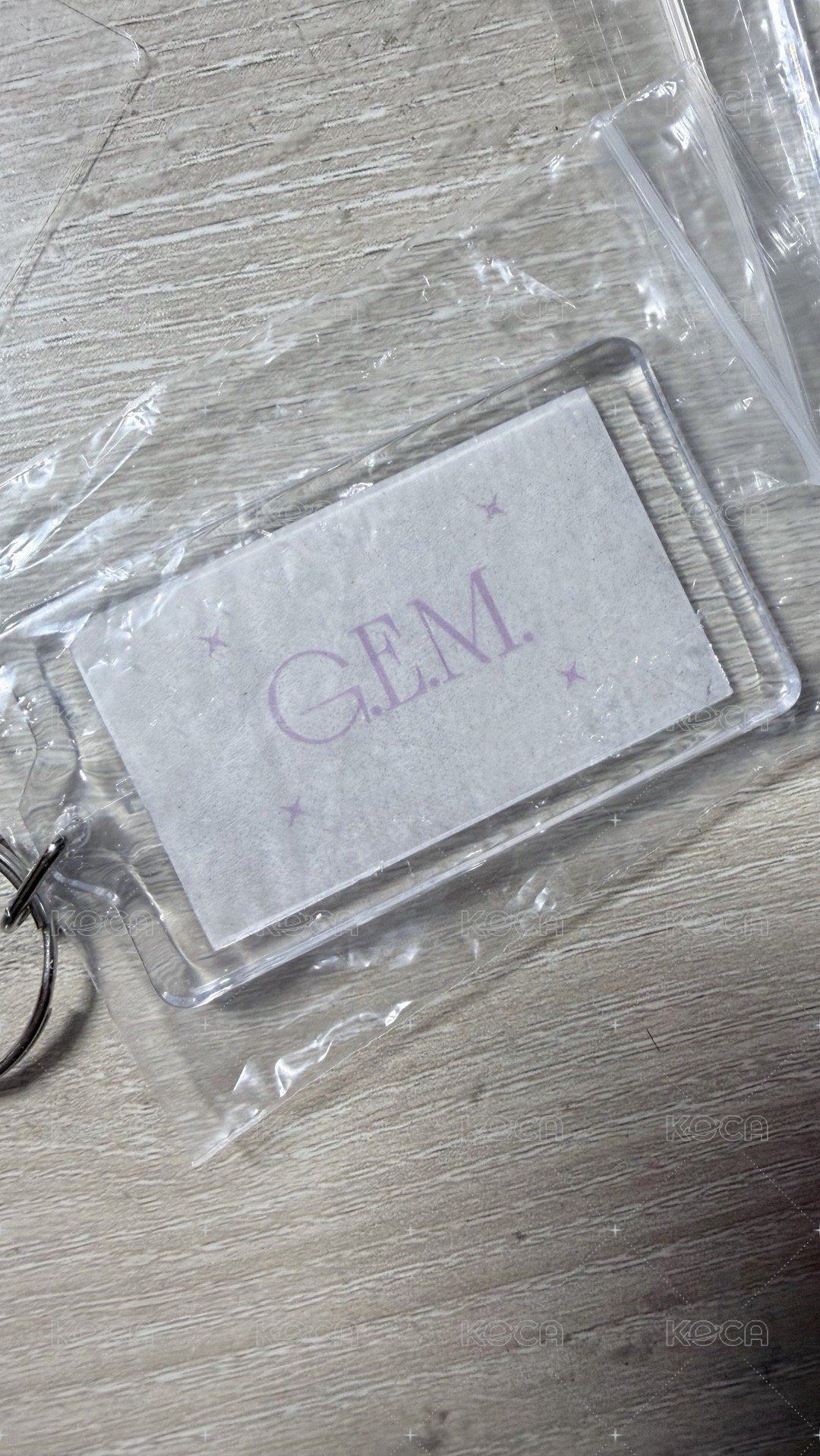 白色G.E.M.鑰匙圈